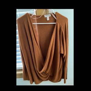 Burnt orange sweater